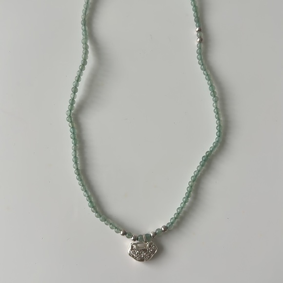 Emerald crystal necklace/bracelet - Picture 2 of 3